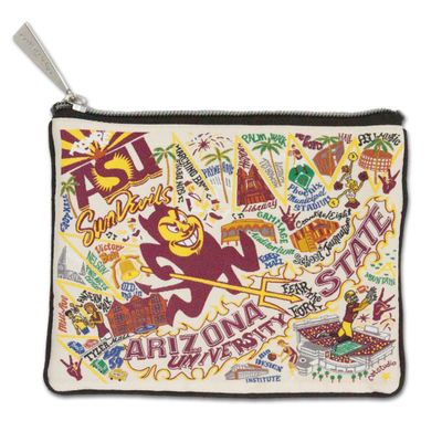 Catstudio Arizona State University Collegiate Zipper Pouch Purse | Holds Your Phone, Coins, Makeup, Dog Treats, & Tech Tools