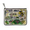 Catstudio Georgia Tech Collegiate Zipper Pouch Purse | Holds Your Phone, Coins, Pencils, Makeup, Dog Treats, & Tech Tools view 1