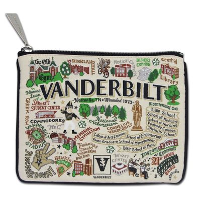 Catstudio Vanderbilt University Collegiate Zipper Pouch Purse | Holds Your Phone, Coins, Makeup, Dog Treats, & Tech Tools