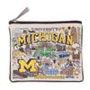Catstudio University of Michigan Collegiate Zipper Pouch Purse | Holds Your Phone, Coins, Makeup, Dog Treats, & Tech Tools view 1
