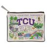 Catstudio Collegiate Zipper Pouch, Texas Christian University Travel Toiletry Bag, Ideal Gift for Alumni, Makeup Bag, Dog Treat Pouch, or Travel Purse view 1