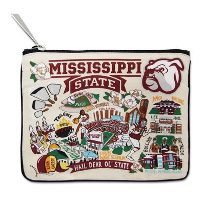Catstudio Mississippi State University Collegiate Zipper Pouch Purse | Holds Your Phone, Coins, Makeup, Dog Treats, & Tech Tools
