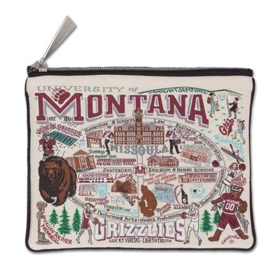 Catstudio University Of Montana Collegiate Zipper Pouch Purse | Holds Your Phone, Coins, Makeup, Dog Treats, & Tech Tools