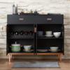 24/7 Shop at Home ABEL Buffet Server, black view 4