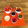 Square Serving Mat/Table Protector by Super Cool Creation, Orange Gloss - Large - 45 X 60 cm view 2