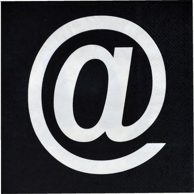 Club Pack Social Media Printed Hashtag and Ampersand Luncheon Sized Box of 192 Napkins