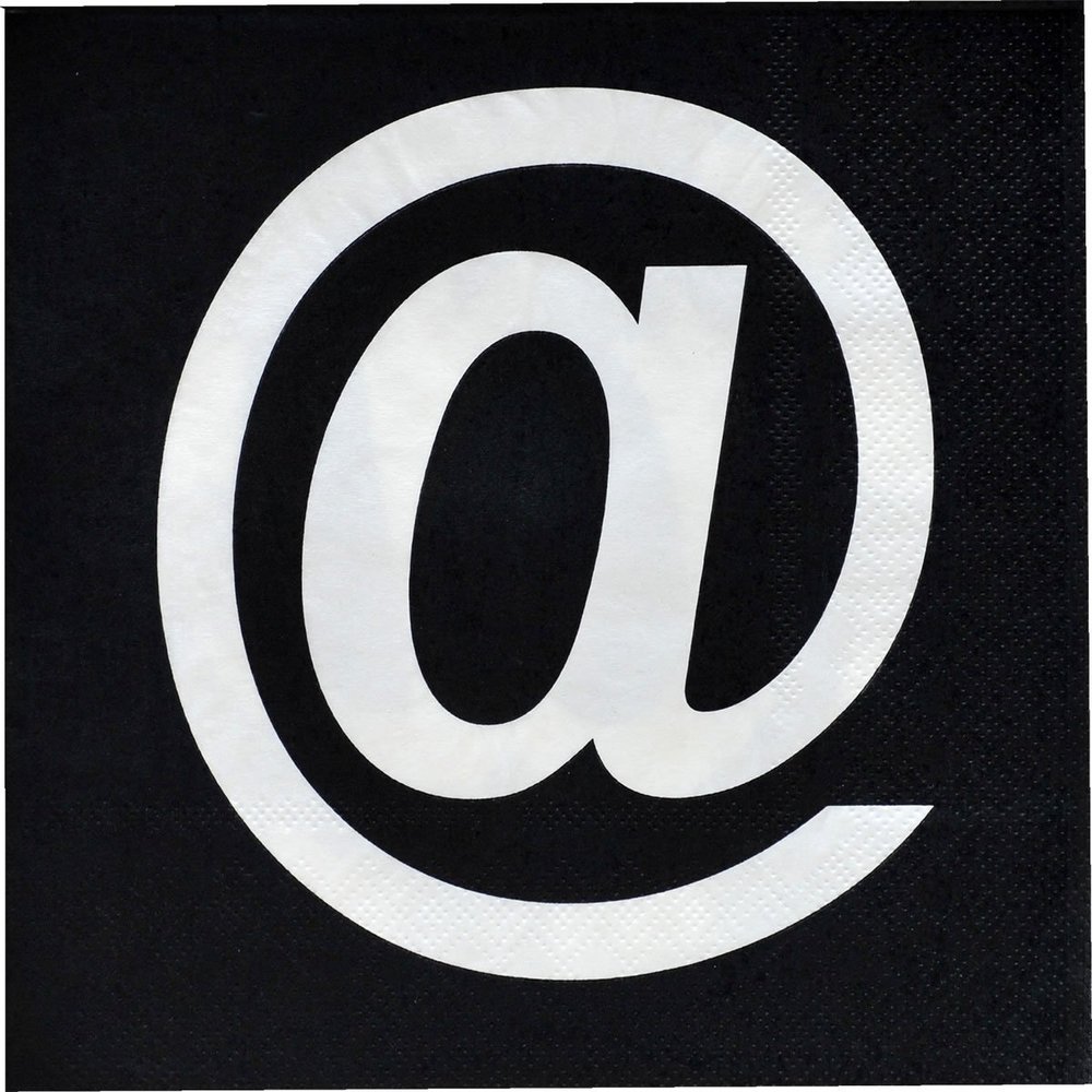Club Pack Social Media Printed Hashtag and Ampersand Luncheon Sized Box of 192 Napkins