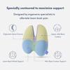 C CUSHION LAB Extra Dense Lumbar Pillow - Patented Ergonomic Multi-Region Firm Back Support for Lower Back Pain Relief - Lumbar Support Cushion with Strap for Office Chair, Car, Sofa, Plane - Grey view 2