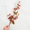 Factory Direct Craft Artificial Autumn Berry and Leaf Spray | for Indoor Decor (Red) view 3