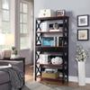 Convenience Concepts Oxford 5 Tier Bookcase with Drawer, Cherry / Black view 2