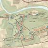 12" x 24" 1986 Map of Valley Forge National Historical Park Pennsylvania view 2