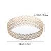 Feyarl Crystal Perfume Tray Makeup Cosmetic Vanity Organizer Jewelry Trinket Display Storage Mirrored Decorative Tray Skin Care Tray for Dresser Home Deco Birthday Gift(Round 10" inch) (Gold) view 3