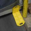 Vestil DRAFT-MT-24 Vinyl Dock Draft Mats 24 in. Usable Length Black/Yellow view 3