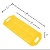 Vestil DRAFT-MT-24 Vinyl Dock Draft Mats 24 in. Usable Length Black/Yellow view 4