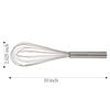 Prepworks by Progressive 10" Balloon Whisk, Handheld Steel Wire Whisk Perfect for Blending, Whisking, Beating and Stirring, BPA Free, Dishwasher Safe, Stainless Steel, Model Number: BA-3024 view 4