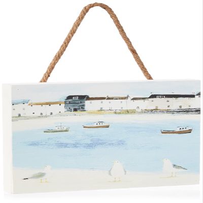 Hannah Cole Waiting for The Catch 20 x 20cm Wooden Wall Art, Multi Coloured