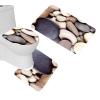 Amagical Cobblestone Print 16 Piece Toilet Mat Set Shower Curtain Holidays Summer Non-Slip Bathroom Mat Rug Toilet Cover Contour Mat Fabric Shower Curtain with 12 Hooks view 2