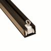 Ceiling Curtain Track Set with Wheeled Carriers and Hooks (20' in 3 Sections-Bronze) view 2