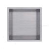 Cantrio Shower Niche  NO TILE NEEDED 12" x 12" Brushed Single Shelf Organizer, Square  Best Modern In Wall Bathroom Accessory for Shower or Tub Storage | Nook Insert Holds Soap, Bottles, Toiletries view 1