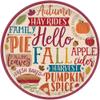 Amscan 542056 Fall Phrases Dessert Plates 7", 8 pcs view 1