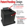 iPrimio Bed and Furniture Square Risers - 3 Inch Rise Size - Wont Crack & Scratch Floors - Heavy Duty Rubber Bottom - Patent Pending - Great for Wood and Carpet Surface (Black, 6) view 2