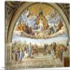 ARTCANVAS Disputation of the Holy Sacrament 1510 Canvas Art Print Stretched Framed Painting Picture Poster Giclee Wall Decor by Raphael - 40" x 26" (0.75" Deep) view 1