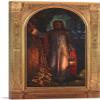 ARTCANVAS The Light Of The World 1851 (St Paul's Cathedral Version) (With Printed Frame) Canvas Art Print by William Holman Hunt - 40" x 26" (0.75" Deep) view 1