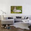 ARTCANVAS Springtime 1872 Canvas Art Print Stretched Framed Painting Picture Poster Giclee Wall Decor by Claude Monet - 40" x 26" (0.75" Deep) view 2