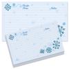 Current Blue Snow Recipe Cards - 3x5 Inches, Single Sided Blank Cardstock for Family Thanksgiving, Cookie, & Baking Recipes, Cute Bridal Shower, Christmas, & Holiday Gift, 50 Card Set view 1