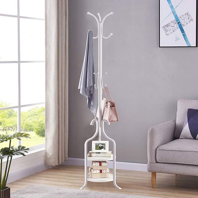 Panet coat rack Coat stand free standing coat rack creative household clothes rack floor coat rack (Color : White)