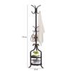 Panet coat rack Coat stand free standing coat rack creative household clothes rack floor coat rack (Color : White) view 2
