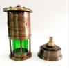 Antique Brass Miner Lamp Nautical Maritime Ship Decor Boat Miner Red/Green Oil Lamp Light view 4