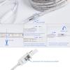 GUOTONG 110V Led Strip Light Led Rope Lights Outdoor Indoor Use 3000K Warm White Waterproof Flexible Cuttable Connectable 131.2ft 40m 110V 2 Wire Ideal for Backyards Christmas Decorative Lighting view 4