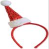 Sequined Santa Hat Headband | Red | 1 Pc. view 1