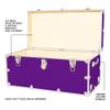 Rhino Trunk & Case Classic XXL Home Storage & College Trunk With Wheels - 36x18x18, Seats 1500+ lbs, Soft-Close Lid. USA Made Secure Dorm Furniture, Organization, Steamer Style Blanket Chest view 3