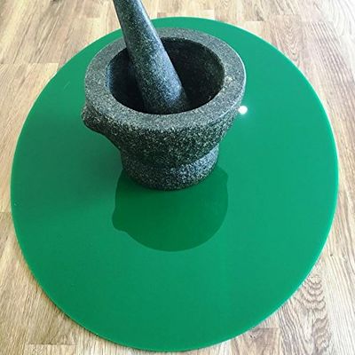 Super Cool Creation Oval Worktop Saver, Dark Green - Standard, 3 mm Thickness