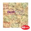 Beistle 48 Piece World Travel Theme Lunch Napkins Tableware Let The Adventure Begin Party Supplies Retirement Decorations view 2