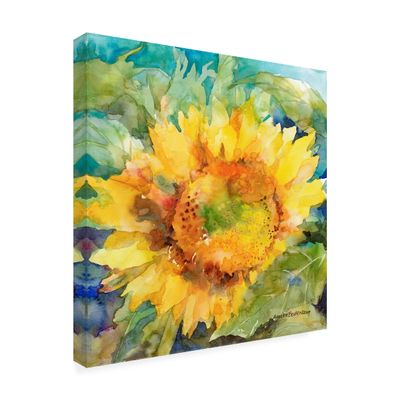 Wrapped Canvas Wall Art - Annelein Beukenkamp 'Sun Shower' Wall Art for Living Room, Bedroom, or Office Dcor - 18x18