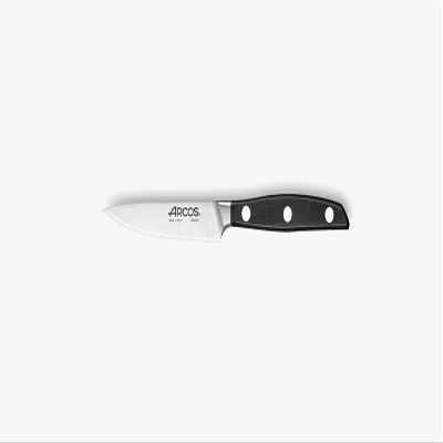 Arcos Forged Paring Knife 4 Inch Stainless Steel. Sharp Kitchen Knife for Peeling Fruits and Vegetables. Ergonomic Polyoxymethylene Handle and 100mm Blade. Series Manhattan. Color Black