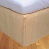 RBS Bedding's 400 Thread Count Egyptian Cotton 1-Piece Split Corner Bed Skirt 11" Drop Length Queen Peach Stripe view 1