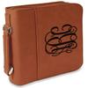Personalized Monogram Leatherette Bible Cover with Handle & Zipper - Large - Single-Sided view 1