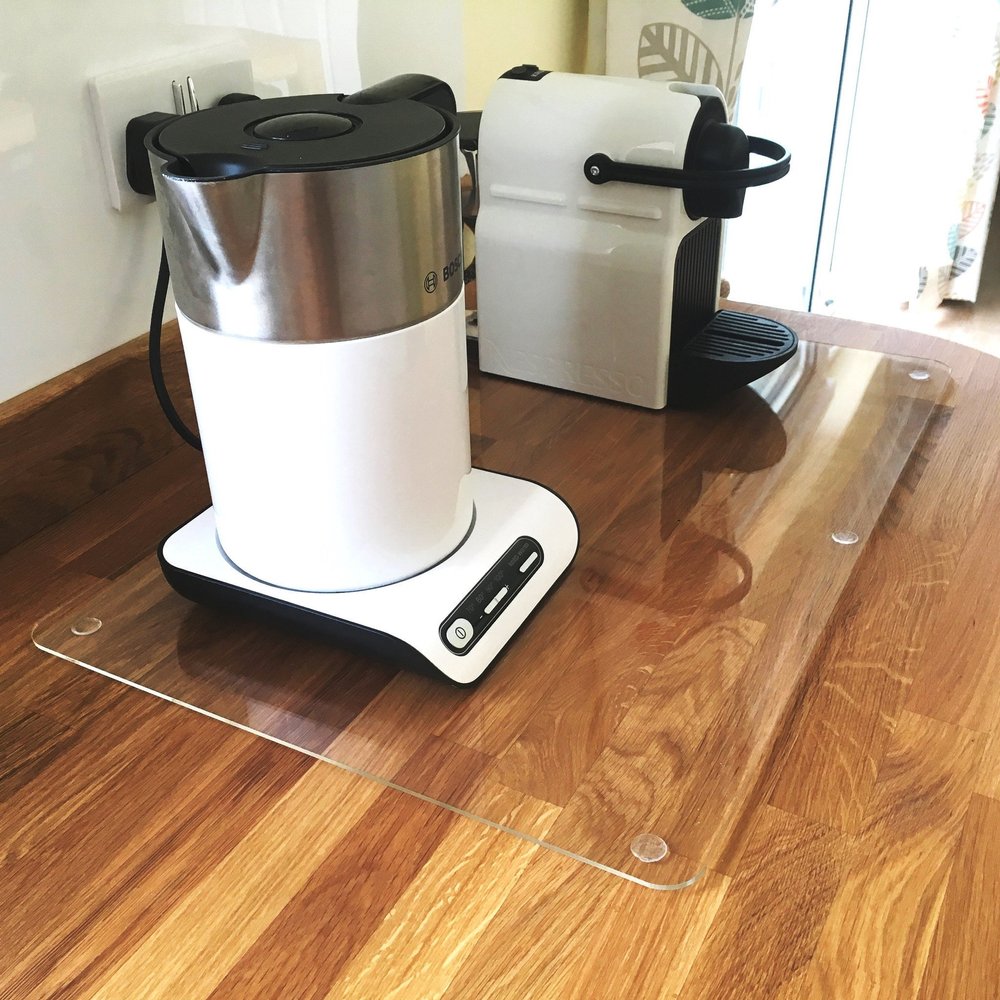 Super Cool Creation Rectangular Worktop Saver, Clear - Standard, 3 mm Thickness