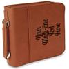 Personalized Multiline Text Leatherette Bible Cover with Handle & Zipper - Large - Double-Sided view 1