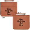 Personalized Multiline Text Leatherette Bible Cover with Handle & Zipper - Large - Double-Sided view 2