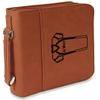 Personalized Football Jersey Leatherette Bible Cover with Handle & Zipper - Small - Double Sided view 1