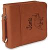 Personalized Dinosaurs Leatherette Bible Cover with Handle & Zipper - Large - Double Sided view 1