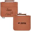 Personalized Dinosaurs Leatherette Bible Cover with Handle & Zipper - Large - Double Sided view 2