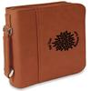 Personalized Mums Flower Leatherette Bible Cover with Handle & Zipper - Large - Double Sided view 1