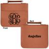 Personalized Interlocking Monogram Leatherette Bible Cover with Handle & Zipper - Large - Double Sided view 2