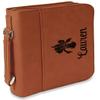 Personalized Orchids Leatherette Bible Cover with Handle & Zipper - Large - Double Sided view 1